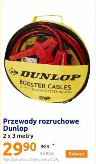 Action Przewody rozruchowe Dunlop 2x3m oferta
