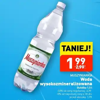 ALDI MUSZYNIANKA Woda wysokozmineralizowana 1,5l oferta