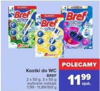 Carrefour Kostki do WC Bref 2x50g, 3x50g oferta