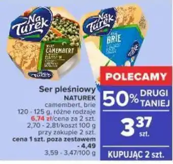 Carrefour Ser pleśniowy Naturek 120-125g oferta