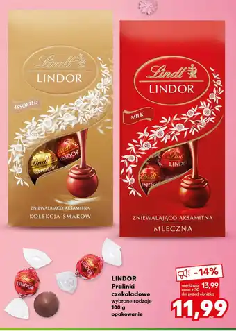 Kaufland LINDOR Pralinki czekoladowe, 100 g oferta