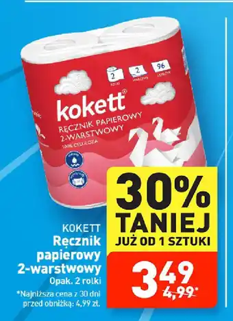 ALDI KOKETT Ręcznik papierowy 2-warstwowy, 2 rolki oferta
