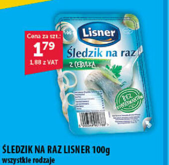 Eurocash Śledzik na raz Lisner 100g oferta