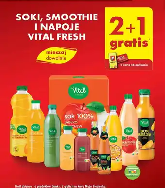Biedronka VITAL FRESH SOKI, SMOOTHIE I NAPOJE oferta
