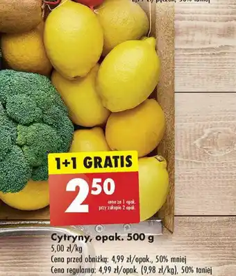 Biedronka Cytryny 500g oferta
