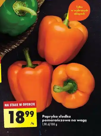 Biedronka Papryka słodka pomarańczowa na wagę 1kg oferta