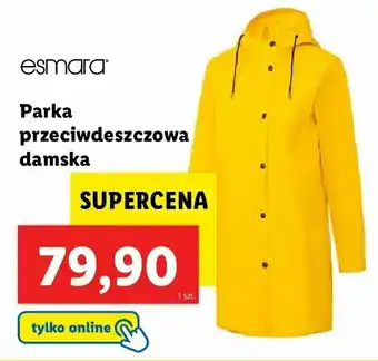 Lidl Parka damska przeciwdeszczowa 1 SZT oferta