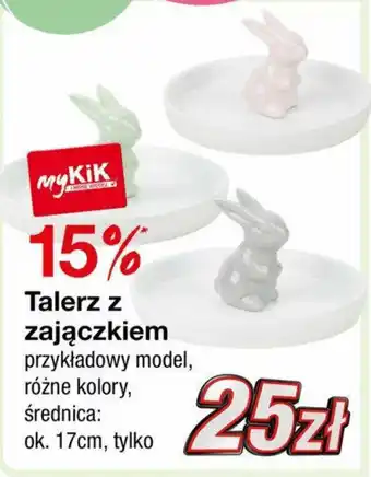 KiK Talerz z zajączkiem oferta