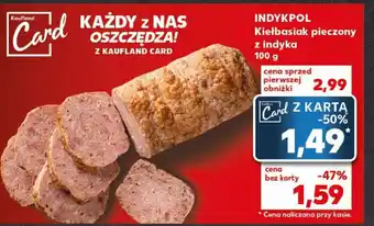 Kaufland INDYKPOL Kiełbasiak pieczony z indyka, 100 g oferta
