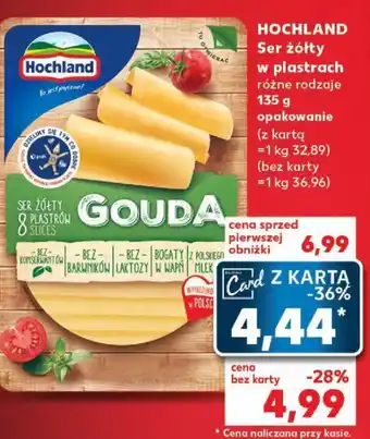 Kaufland HOCHLAND Ser żółty w plastrach, 135 g oferta