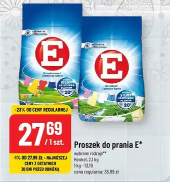 Polomarket Proszek do prania E Henkel, 2,1 kg oferta