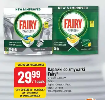 Polomarket Kapsułki do zmywarki Fairy Orbico 20-27szt oferta