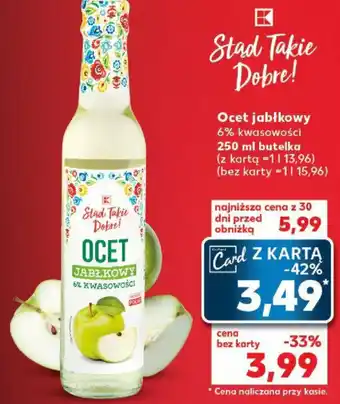 Kaufland Ocet jabłkowy 6% kwasowości, 250 ml oferta