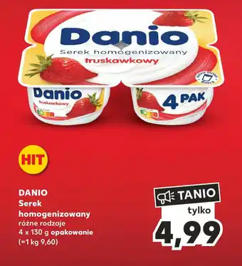 Kaufland DANIO Serek homogenizowany 4x130g oferta