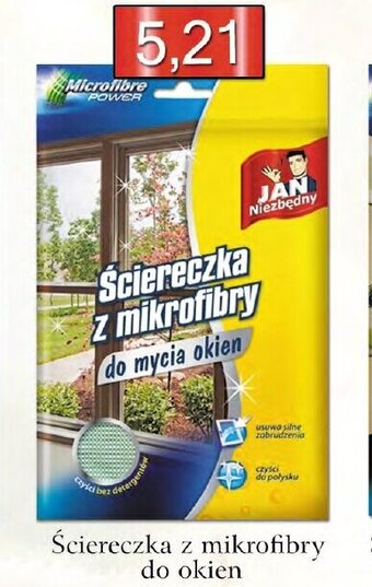 ADEKS Jan Niezbędny ściereczka z mikrofibry do okien oferta
