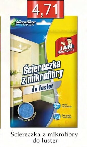 Jan Niezbędny ściereczka z mikrofibry do luster