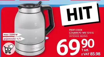 Selgros Czajnik elektryczny Profi Cook oferta