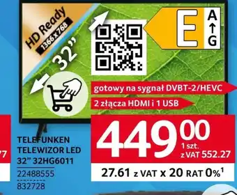Selgros Telewizor Telefunken oferta