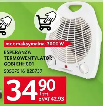 Selgros Termowentylator Esperanza oferta