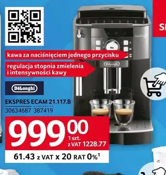 Selgros Ekspres do kawy DeLonghi oferta