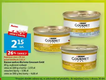 Auchan Mokra karma dla kota Gourmet oferta