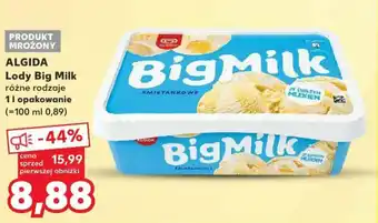Kaufland ALGIDA Lody Big Milk 1l oferta