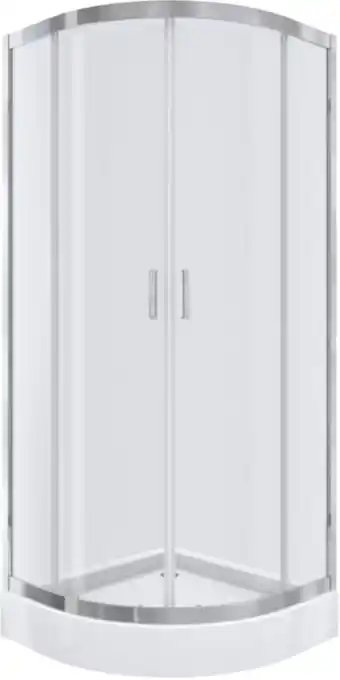 Castorama Kabina prysznicowa półokrągła Durasan Maxima 90 cm niski brodzik chrom oferta