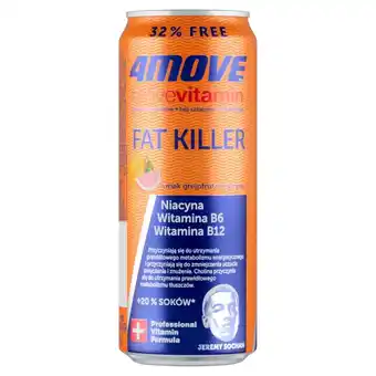 Stokrotka Express 4Move Active Vitamin Fat Killer Gazowany napój smak grejpfruta i cytryny 330 ml oferta