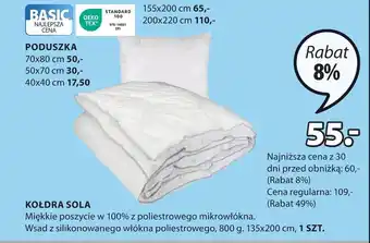 JYSK Kołdra oferta