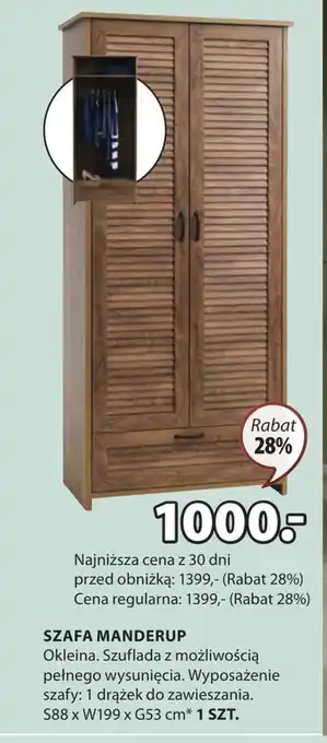 JYSK Szafa Manderup oferta
