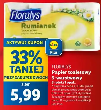 Lidl Papier toaletowy Floralys oferta