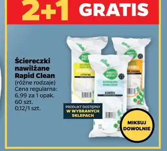 Netto Ściereczki nawilżane Rapid Clean oferta