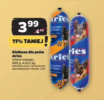 Netto Kiełbasa dla psów Aries oferta