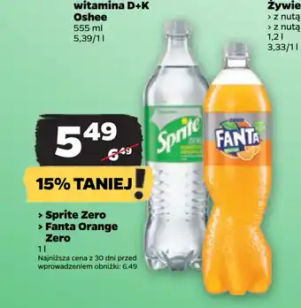 Netto Sprite Zero > Fanta Orange Zero oferta