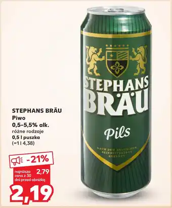 Kaufland Piwo STEPHANS BRÄU oferta