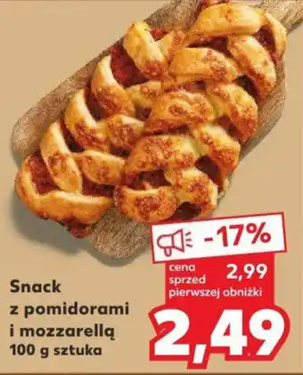 Kaufland Snack z pomidorami i mozzarellą 100 g oferta