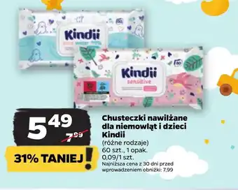 Chusteczki nawilżane Kindii