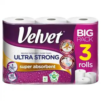 Netto Velvet Ultra Strong Ręcznik papierowy 3 rolki oferta