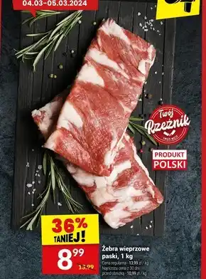 Twój Market Żeberka wieprzowe Polski oferta