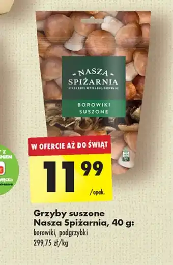 Biedronka Grzyby suszone Nasza Spiżarnia oferta