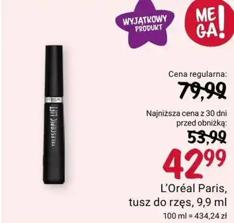 Rossmann Tusz do rzęs L'Oréal Paris oferta