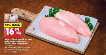 Biedronka Świeży filet z piersi kurczaka pakowany próżniowo Kraina Mięs, Mega Paka oferta