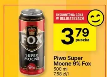 Delikatesy Centrum Piwo Fox oferta