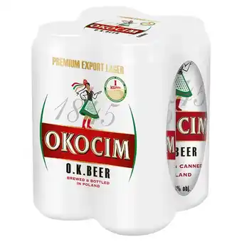 Delikatesy Centrum Okocim O.K. Beer Piwo jasne 4 x 500 ml oferta