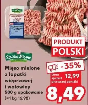 Kaufland Mięso mielone z łopatki wieprzowej i wołowiny 500 g oferta