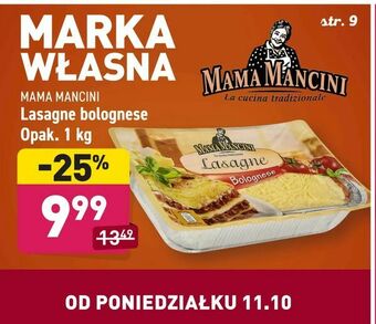 ALDI Lasagne bolognese oferta