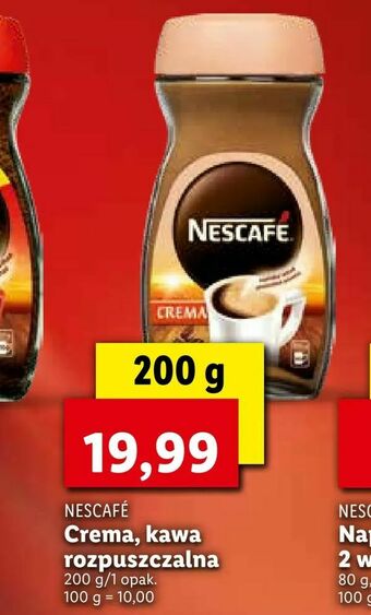 Lidl Crema, kawa rozpuszczalna oferta