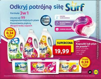 Lidl Kapsułki lub płyn do prania oferta