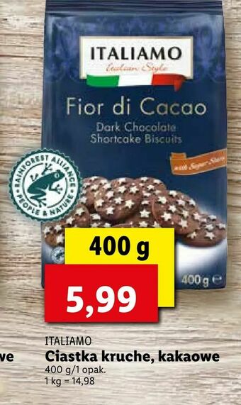 Lidl Ciastka kruche, kakaowe oferta