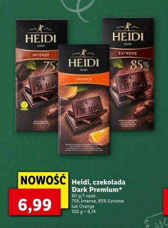 Lidl Heidi, czekolada Dark Premium oferta